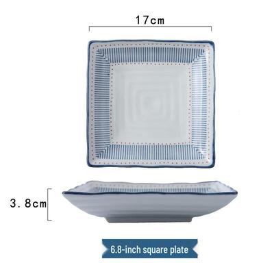 ZISIZ Ceramic Square Dessert & Dinner Plates