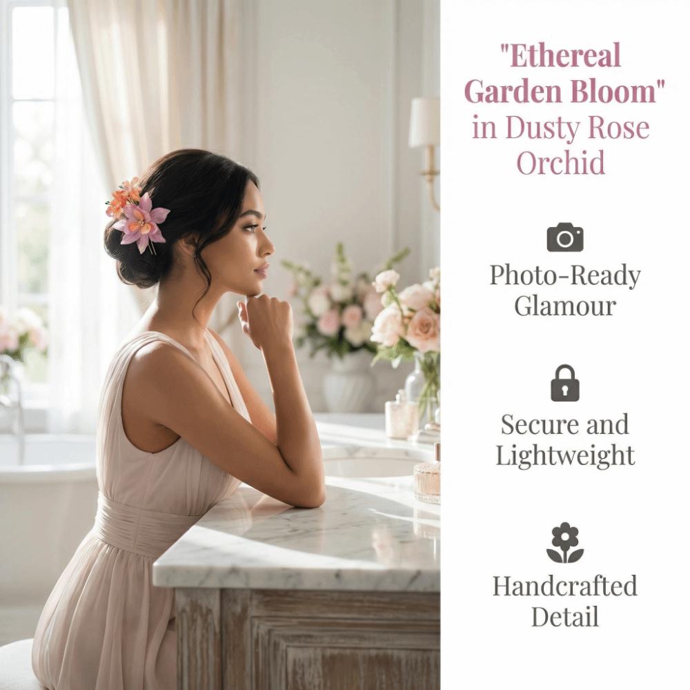 Fairy Thai Hair Fork Simulation Flower Bride Hair Accessories Headwear Flower Hair Stick  Beach