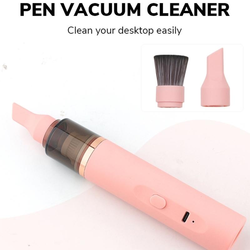 Portable Coffee Corner Dust Collector, USB Rechargeable Handheld Grounds Cleaner with Brush Head and Narrow Nozzle