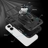 For iPhone 16 Pro Case with Kickstand Shockproof TPU+PC Phone Back Cover