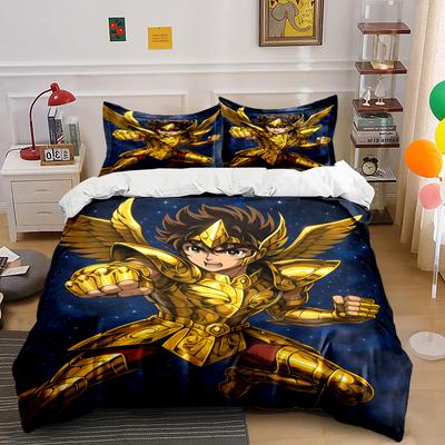 Golden Armored Character Design. Bedding Sets Duvet Cover Sets Duvet Covers Pillowcases(1 * Duvet Cover 2 * Pillowcases Without Duvet Insert)