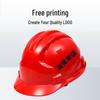Shengchi Men's Anti-Smash Breathable Safety Helmet, Transparent Three-Ribbed, ABS Thickened for Construction Workers