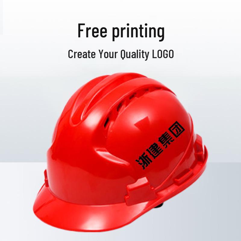 Shengchi Men's Anti-Smash Breathable Safety Helmet, Transparent Three-Ribbed, ABS Thickened for Construction Workers