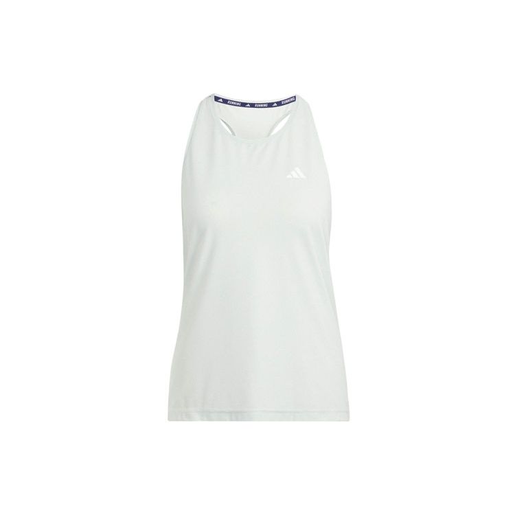 

Adidas Own The Run Tank Top Reflective Stripes Round Neck Running Vest Women Tops Green IN2964 L
