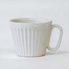 Wired Beans Wired Beans Mug To Last a Lifetime Kasama Ware Shinogi Mug 240ml Pair Set White Matt matte/Black