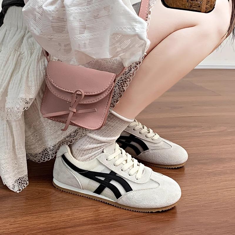 Retro Soft-soled German Training Shoes Women's 2025 Summer New Mesh Breathable Casual Single Shoes Sports Forrest Gump Shoes German Training Shoes