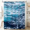 Blue Jellyfish Shower Curtain – Waterproof Ocean-Themed Bath Decor | Easy Customization for Modern Bathroom