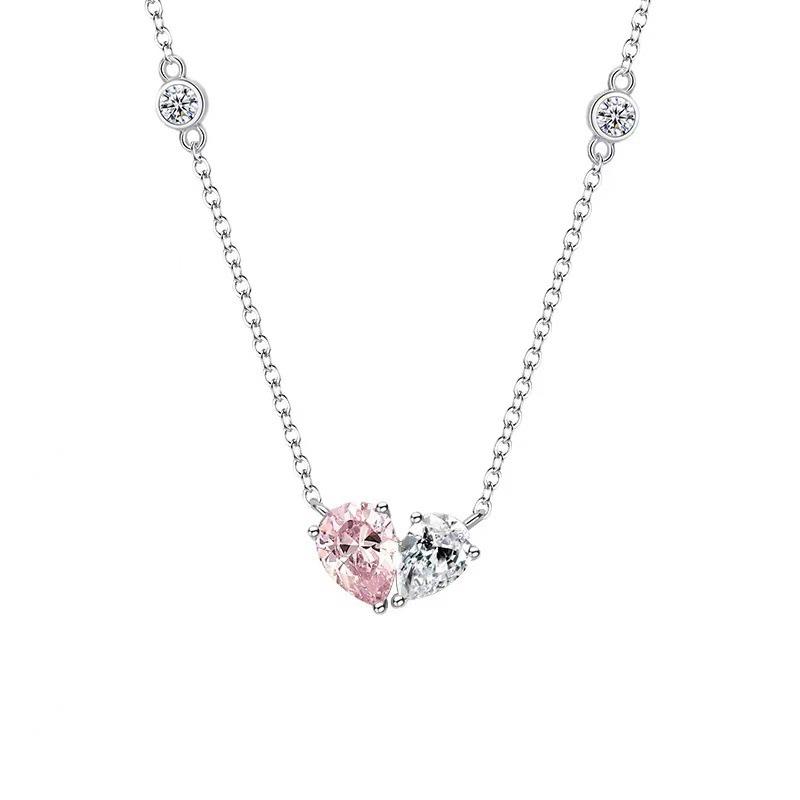 

Fan Qi Cupronickel Heart Pendant Necklace - Stylish and Simple Gift for Qixi Festival