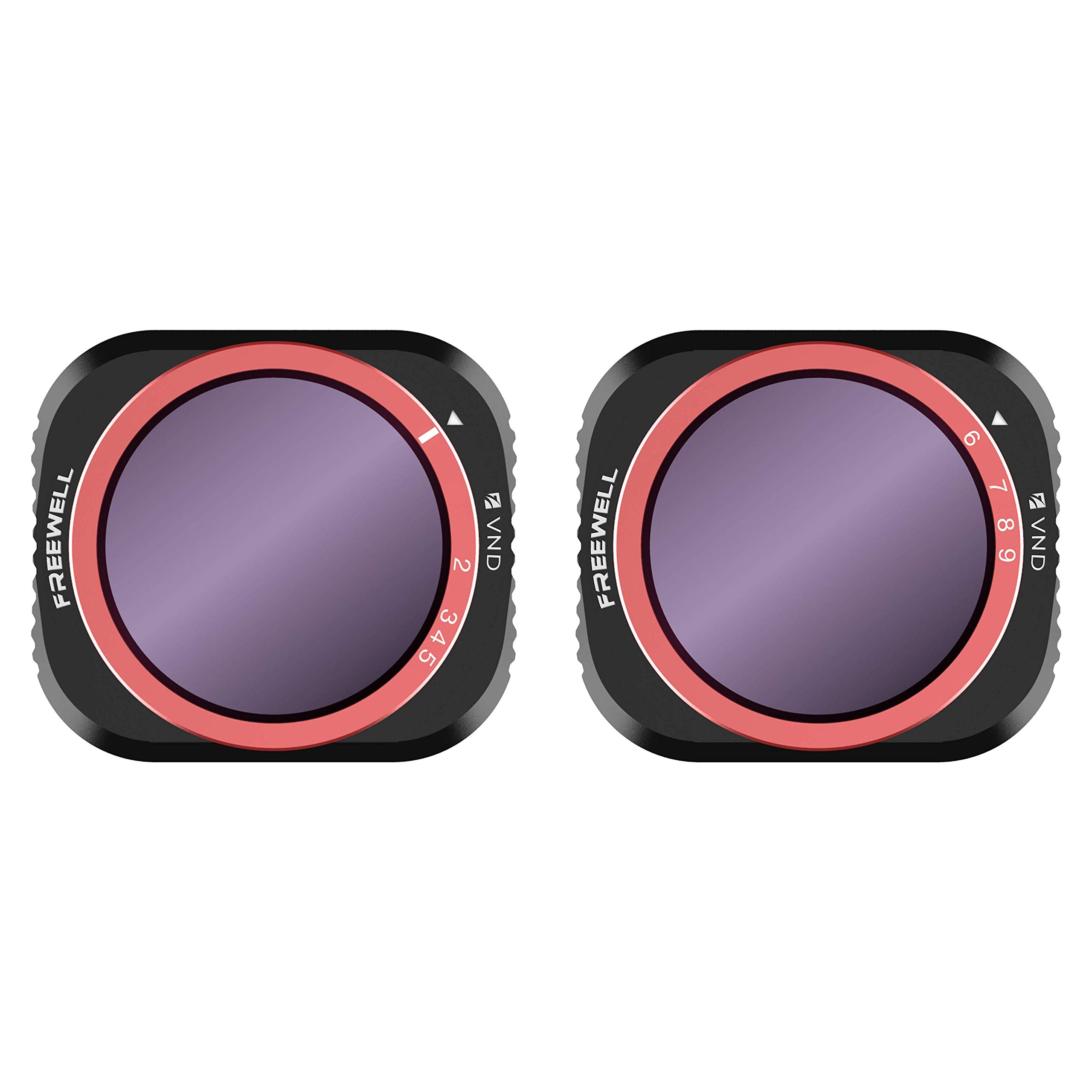 

Freewell Variable ND Stop 2 Pack VND Filters Compatible with DJI Mavic 2 Pro 2-5 Stop, 6-9 Drone.