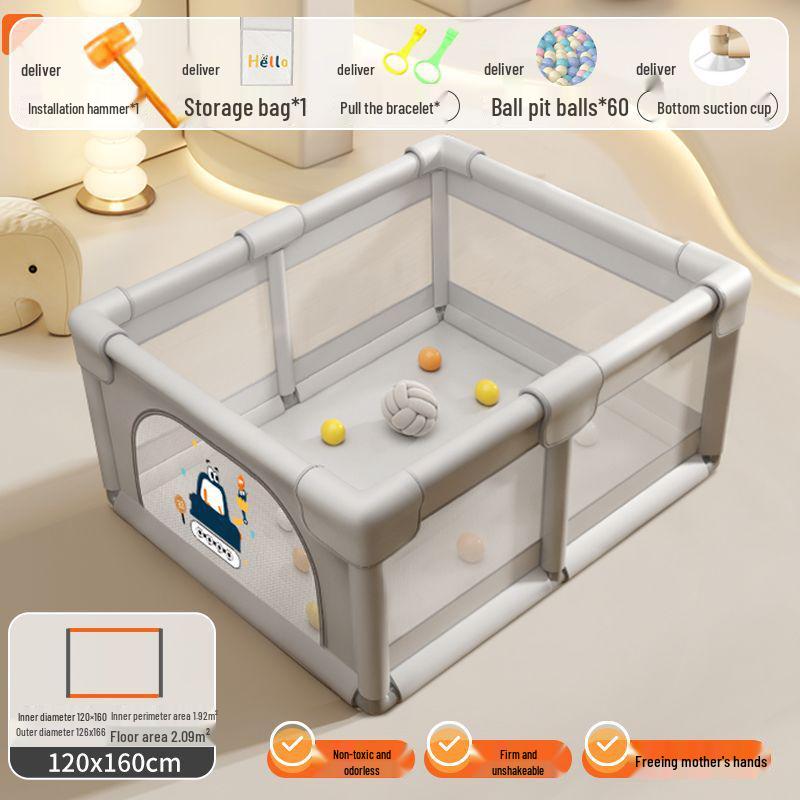 Parque Infantil de Seguridad para Niños y Alfombra de Gateo - Barrera Interior para Bebés