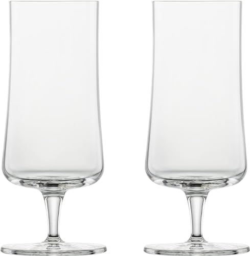 ZWIESEL GLAS Beer Glasses, Break-Resistant, Beer Basic, for Pilsner Beer, Pair of 2, Machine-Made (m130006)