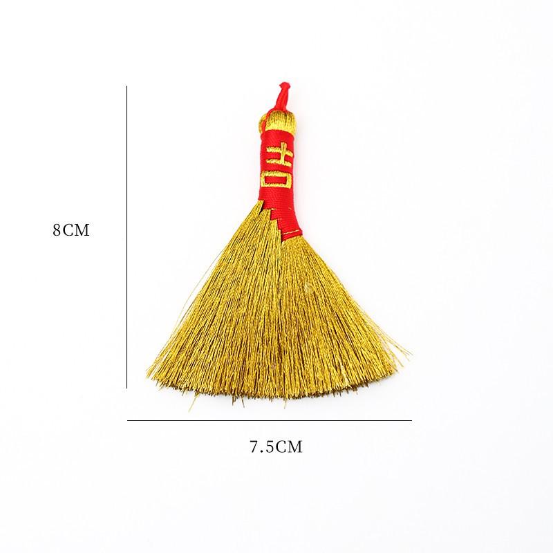 2026 Auspicious Flower Bouquet Broom Ornament for Chinese New Year DIY Decoration