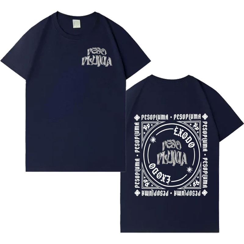 Singer Peso Pluma Fashion Double Sided Print Graphic Tshrits Men T Shirt Harajuku Oversized Short Sleeve Crewneck Gothic Clothes