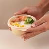 Disposable Corn Starch Round Bento Boxes with Lids