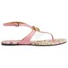 Gucci Leather One Strap Sandals Women's Pink 746673 BKO00 5817