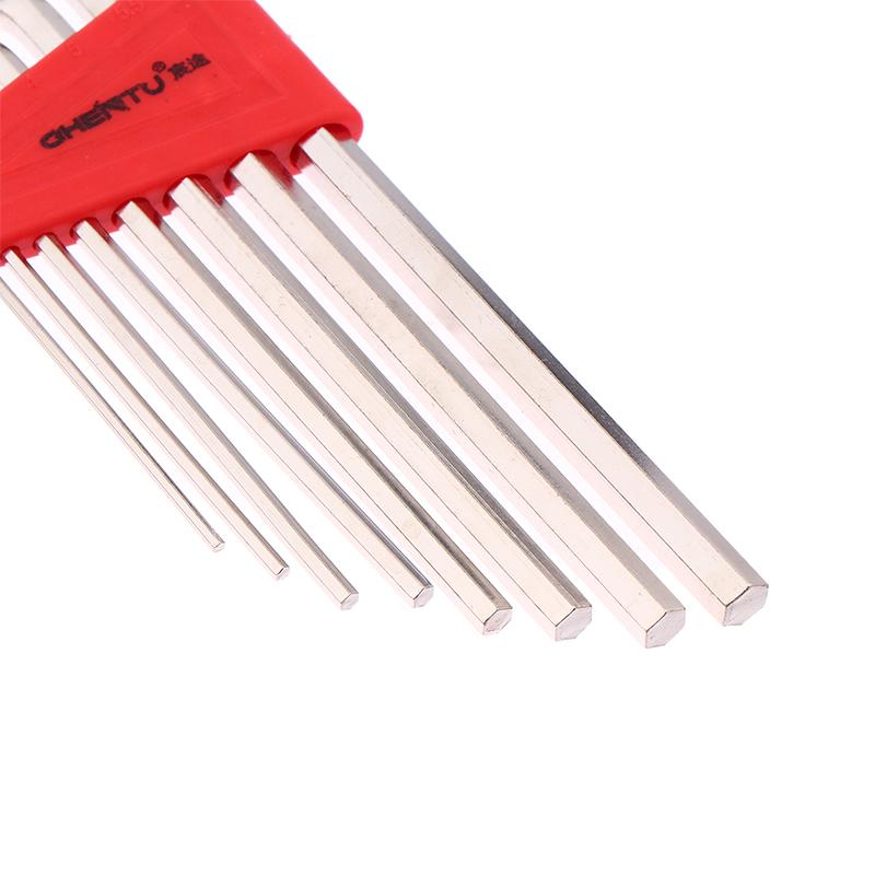 8Pcs Allen Wrench Metric Wrench Inch Wrench L Wrench Size Allen Key Short Arm Tool Set Easy To Carry In The Pocket