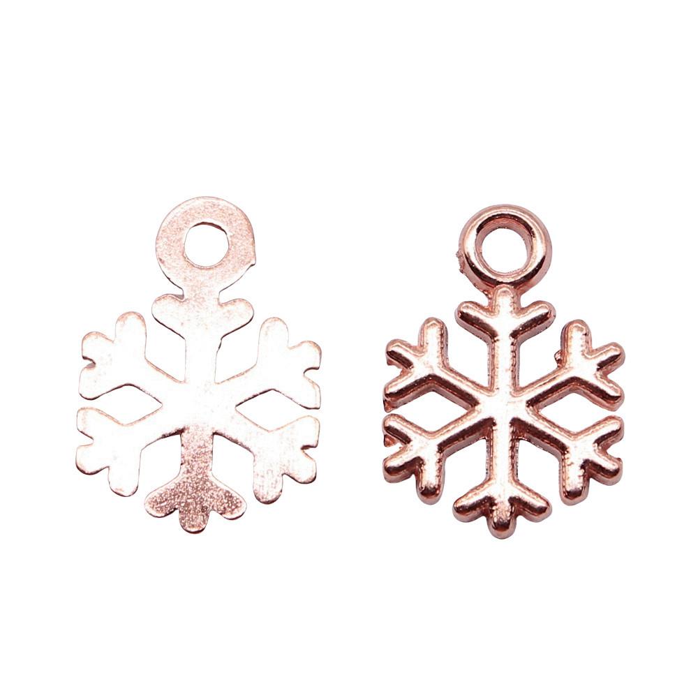 Snowmen Charms Snowflake Pendants For Winter Christmas Themed Jewelry