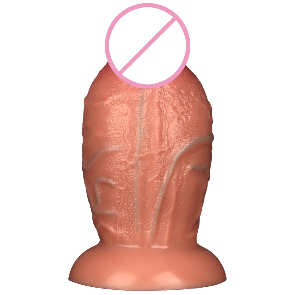 23 * 10CM Large And Oversized Anal Plug Penis Liquid Silicone Dual Hardness Simulation Oversized Dildo Adult Sex Toy