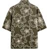 Zara Loose Floral Print Collared Short Sleeve Shirt Men shirts Dark-Khaki 9860330-507