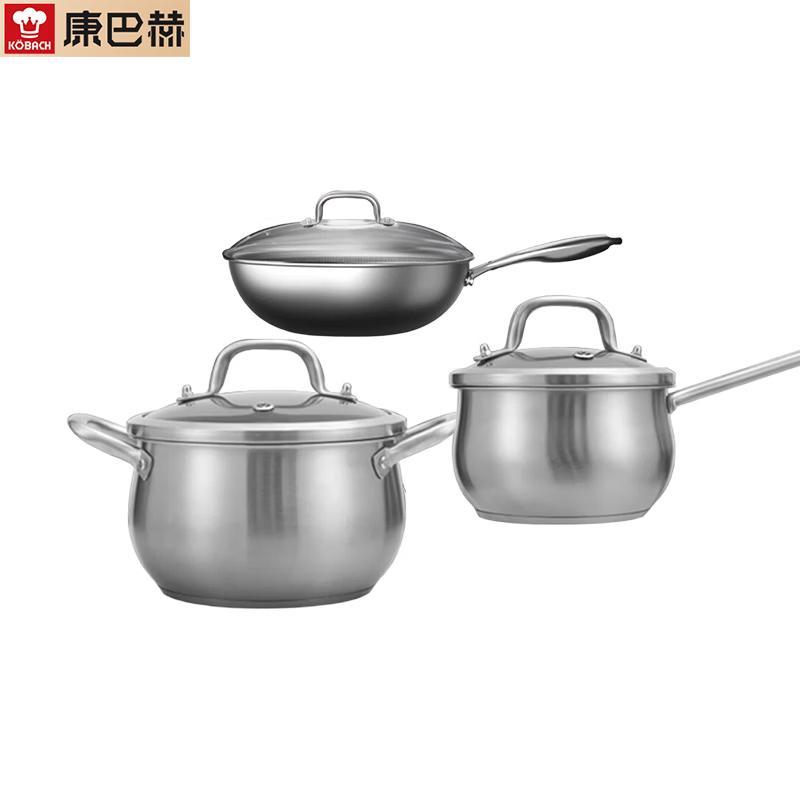 KOBACH Honeycomb Non-stick 304 Stainless Steel Cookware Set