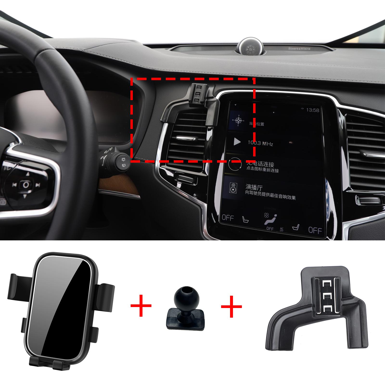 

Car Mobile Phone Holder for Volvo XC90 T6 T8 2015~2025 GPS Bracket Navigation Stand Auto Accessories