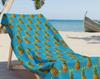 1PC Hala Kahiki Pineapple Beach Towel Soft Absorbent Tiki Style for Summer Pool Vacation Travel Decor