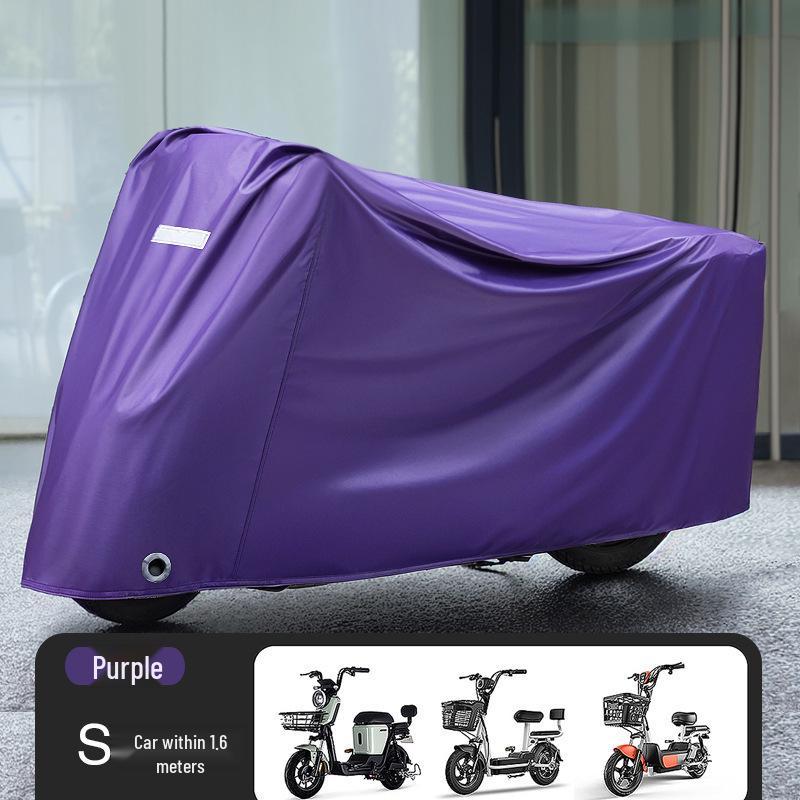 Electric Vehicle Sun & Rain Shield: Motorcycle/Bicycle Waterproof Cover Default