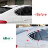 Car Rear Window Louvers Sticker For BMW X6 F16 2015- Rear Triangle Window Shade Spoiler Decoration Accessories