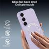 Coque pour Samsung Galaxy S26 Plus, Protection Silicone avec Support et Cercle Magnétique - Violet