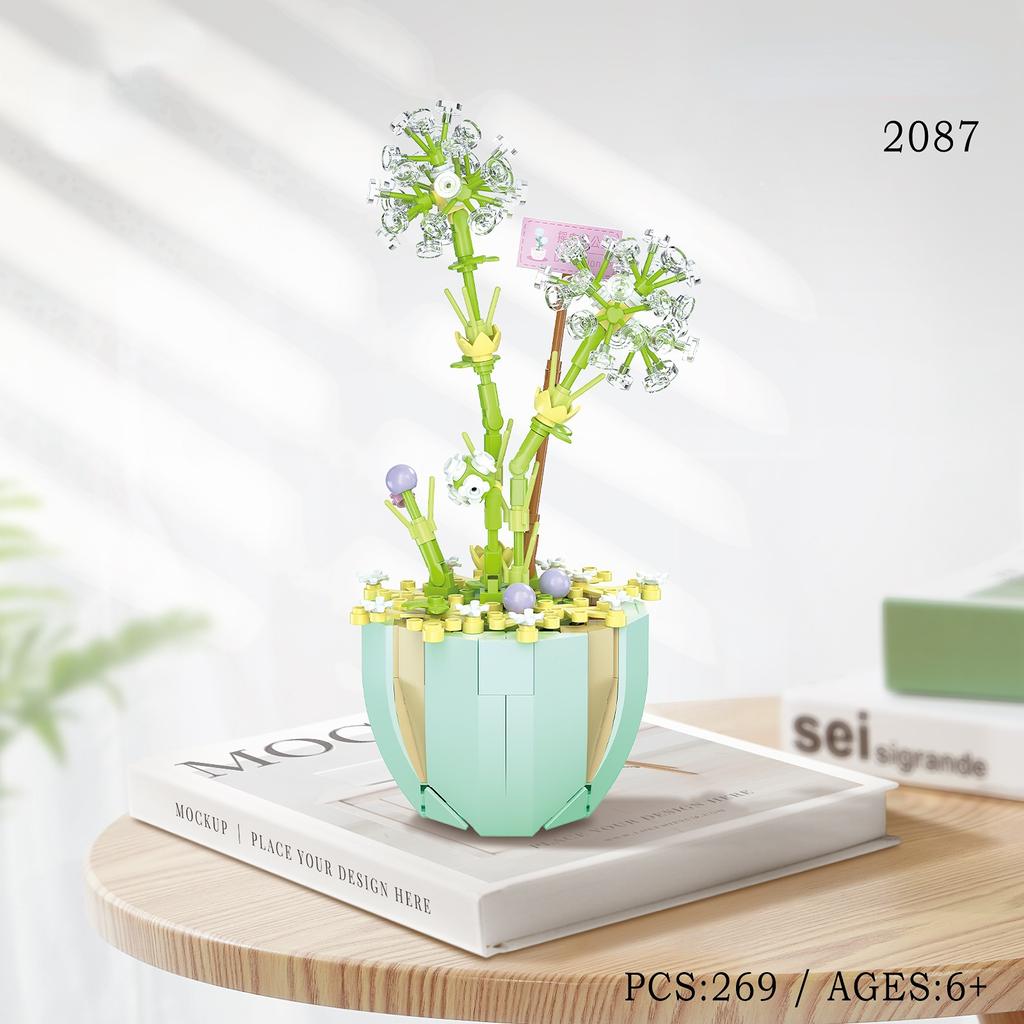 Huajian Diary Series Full Cup Small Daisy Assembled Children's Toy Gift