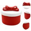 Cotton Rope Basket with Lid Desktop Sundries Storage Home Decor Shelf for Baby Dog