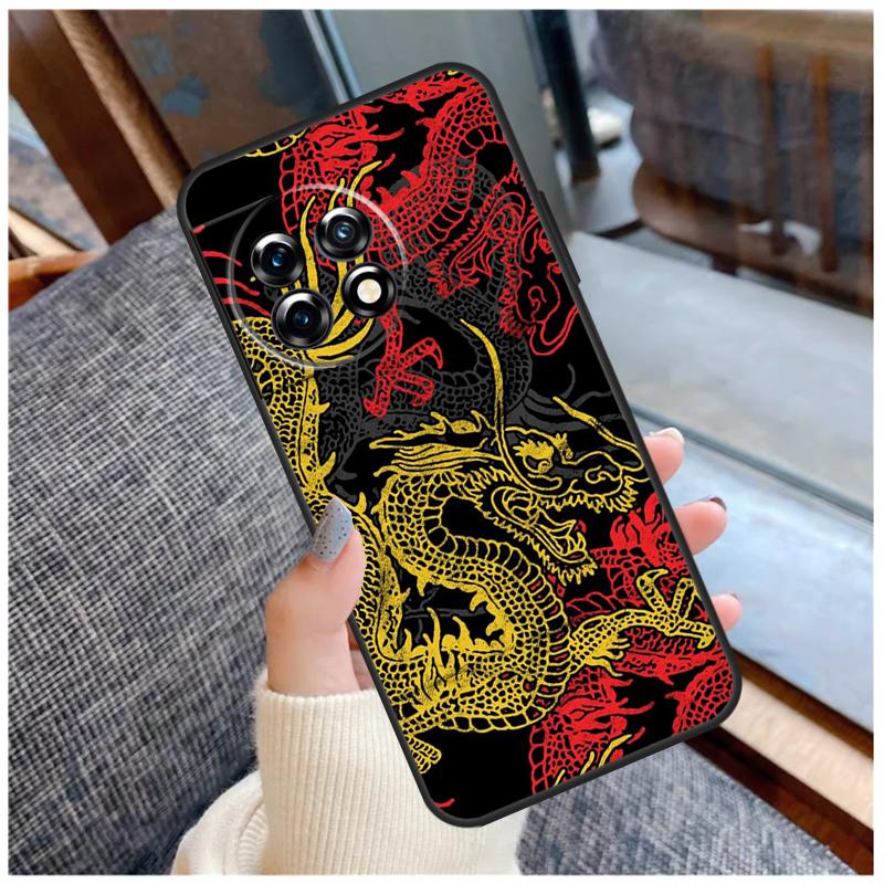 DRAGON TATTOO JAPANESE Case For OnePlus 13 15 13R 13T 12 12R 11 9 10 Pro 10T 8T Nord 5 CE 2 3 4 Lite N20 N30 Coque