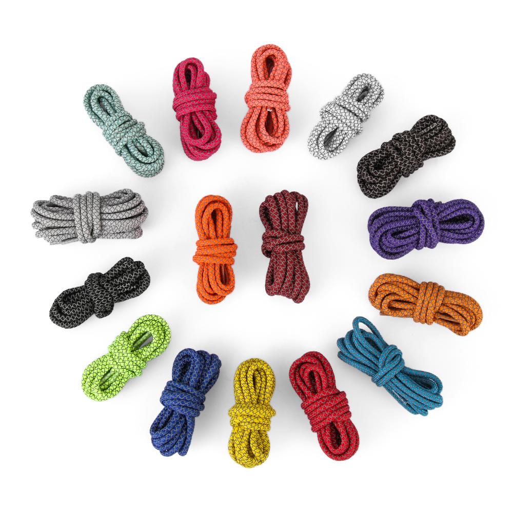 1Pair 120cm Colorful Reflective Round Sport Shoelaces Shoe Rope Sneaker Shoestrings Shoes Lace
