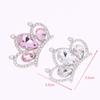 10Pcs Able Flash  Studded Alloy Crown Accessories Diy Hairpin Hair Clip Decoration