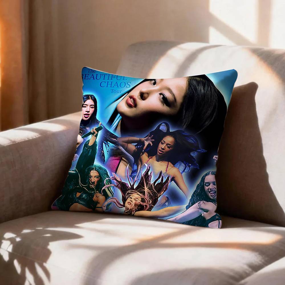 COOL Kpop Band KKatseye Pillow Case Pattern Printed Pillowcase For Living Room Sofa Cushion Cover