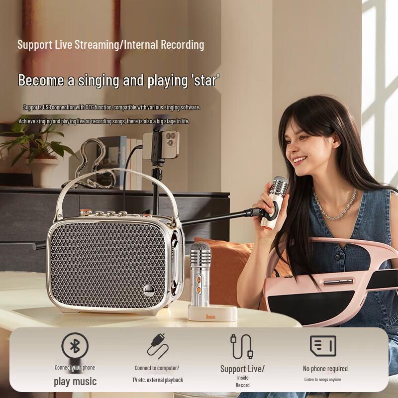 Divoom SongBird-Ultra Portable Bluetooth Karaoke Speaker