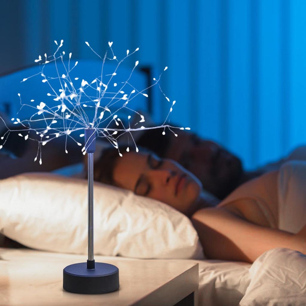 -shaped Table Lamp, Decorative Night Light, Indoor Bedside Firework Lamp