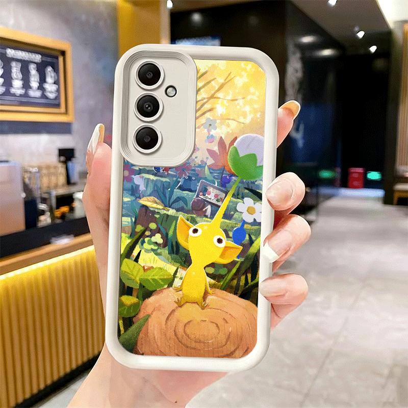 Phone Case for Samsung Galaxy S26 S25 Ultra S24 FE P-Pikmins Cute Game Shell S23 Plus S22 + S21 S20 5G Soft Silicone Funda