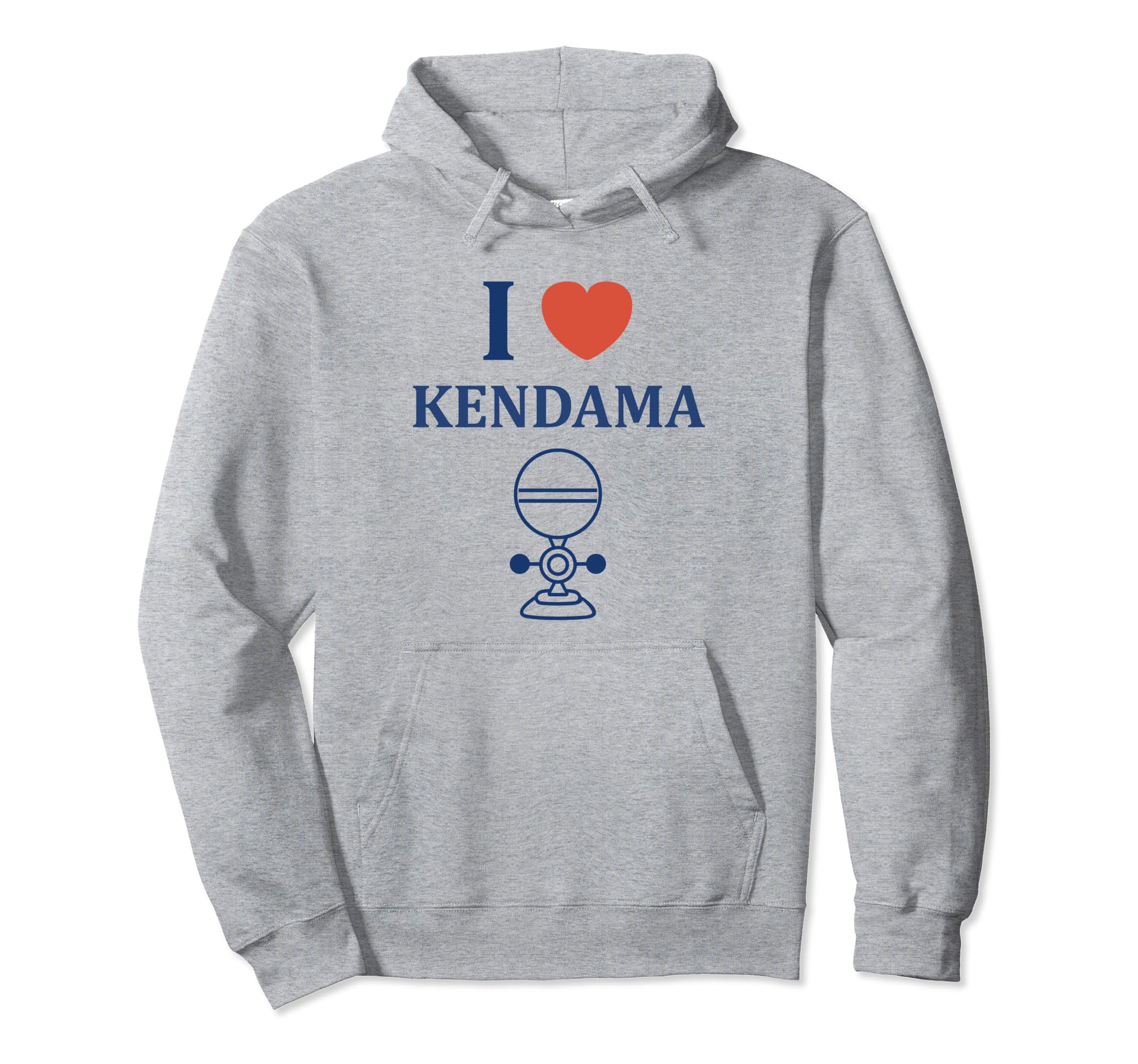 

Kendama Toy Simple Humor I Love Kendama Hoodie серый