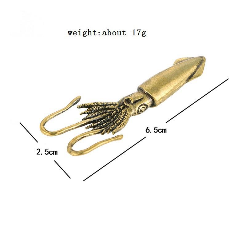

Ретро Фигурки Кальмаров Миниатюры Статуэтка Морского Животного из Латуни Чайный Питомец Настольное Украшение Счастливые Домашние Украшения Аксессуары Ремесла