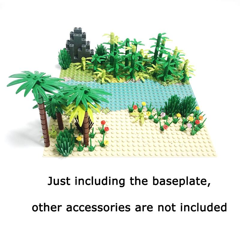 Non-Toxic River Ocean Pattern Building Block Base Plate Classic Building Bricks Board Parts Baseplates Block Accessories Kids Gift