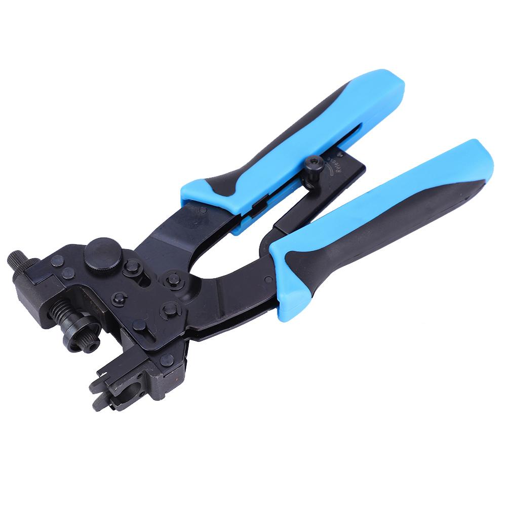 Terminal Compression Crimping Pliers F BNC RCA Coaxial Cable Network Crimper Adjustable Pliers