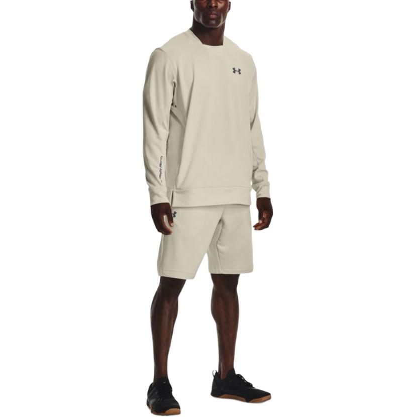 Under Armour Lightweight Breathable Training Long Sleeve Sweatshirt Men Tops Brown 1366262-279