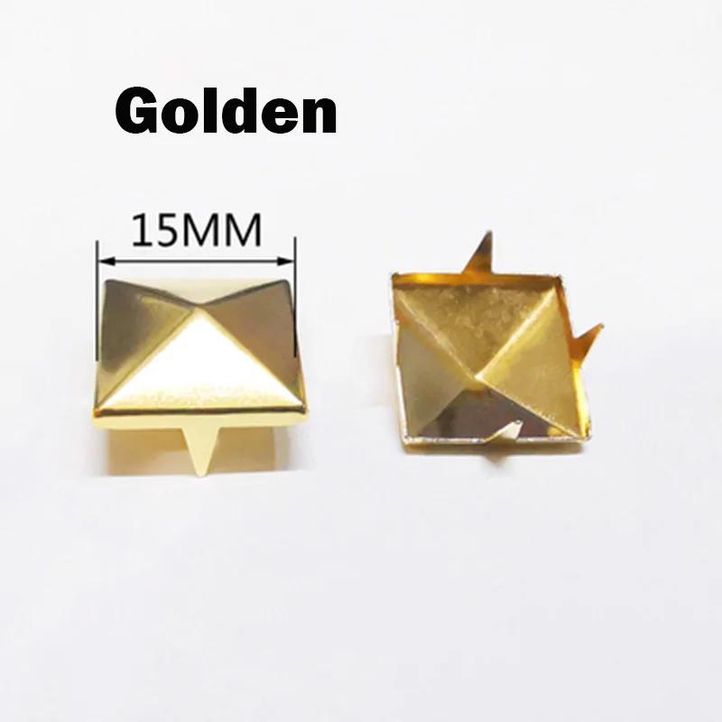 20/30/50Pcs 4~15mm Metal 4 Claw Rivets Square/Round Spike Studs Pyramid Rivets for Clothes Shoes Bags Belt Punk DIY Leathercraft