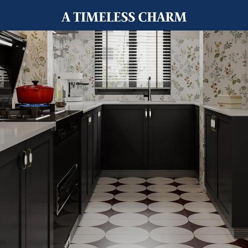 1PC with Screws Furniture Hardware Ceramics Antique Cabinet Handle French Style Cupboard Drawer Pull Wardrobe Door Knobs