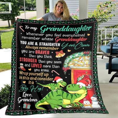 Blessing Gift for My Parents, Grandparents, Sons,and Daughters,flannel Warm Blanket, Fashionable Portable Blanket,Christmas Gift