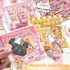 Livre Silencieux Magnétique Armoire de Princesse Avec Autocollants DIY Pour le Jeu Créatif des Enfants