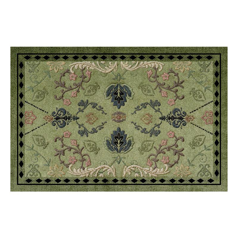 Vysoce kvalitní retro zelená rohožka: Přeshraniční vstupní koberec