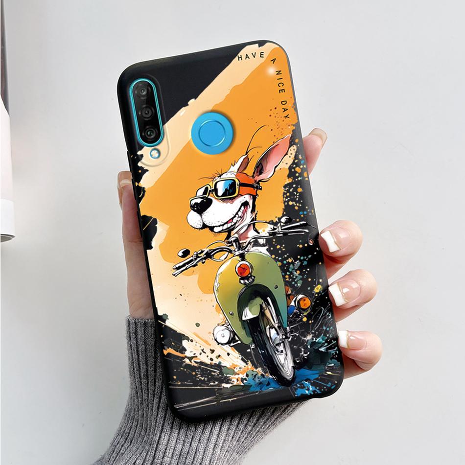Für Huawei P30 Lite Hülle Niedlicher Bär Cartoon Frosch Weiche Matte Silikon Handyhüllen Für Huawei P30 P30Lite P30Pro P 30 Lite Pro Cover