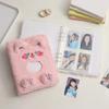 4 Grids Design Photo Album Soft Cover Protective Plastic Sleeves For Collectibles Embroidered Plusher Card Organizers